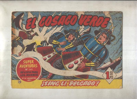 El Cosaco Verde original numero 030: Sing Li, pescado (numerado 3 en trasera)