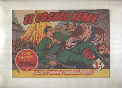 El Cosaco Verde original numero 031: Los genios maleficos (numerado 2 en trasera)