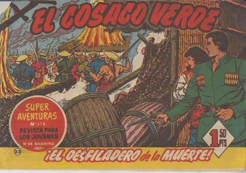 El Cosaco Verde original numero 033: El desfiladero de la muerte