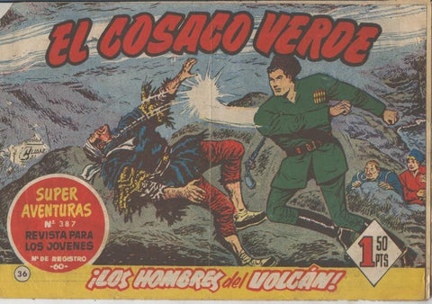 El Cosaco Verde original numero 036 Los hombres del volcan