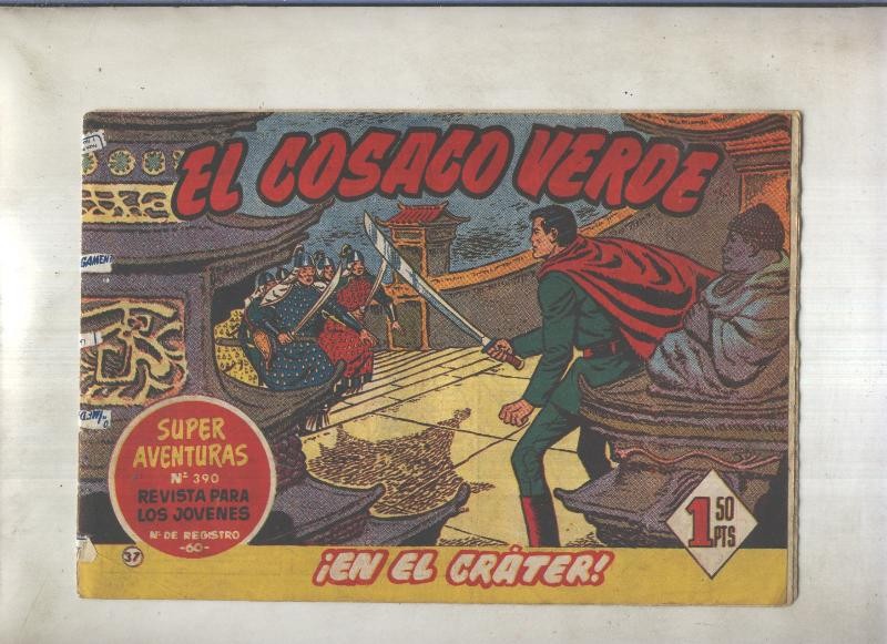 El Cosaco Verde original numero 037: En el crater (numerado 1 en trasera)