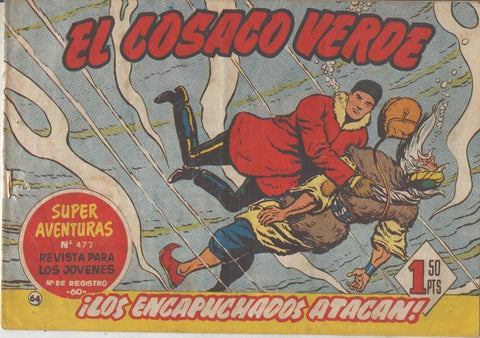 El Cosaco Verde original numero 064: Los encapuchados atacan