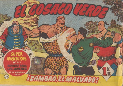 El Cosaco Verde original numero 071: Zambro, el malvado