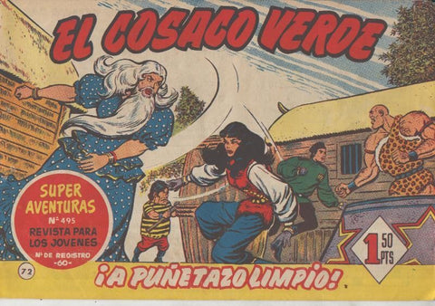 El Cosaco Verde original numero 072: A puñetazo limpio