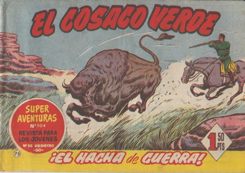 El Cosaco Verde original numero 075: El hacha de guerra