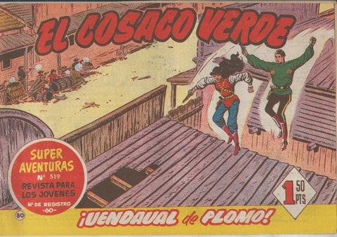 El Cosaco Verde original numero 080: Vendaval de plomo