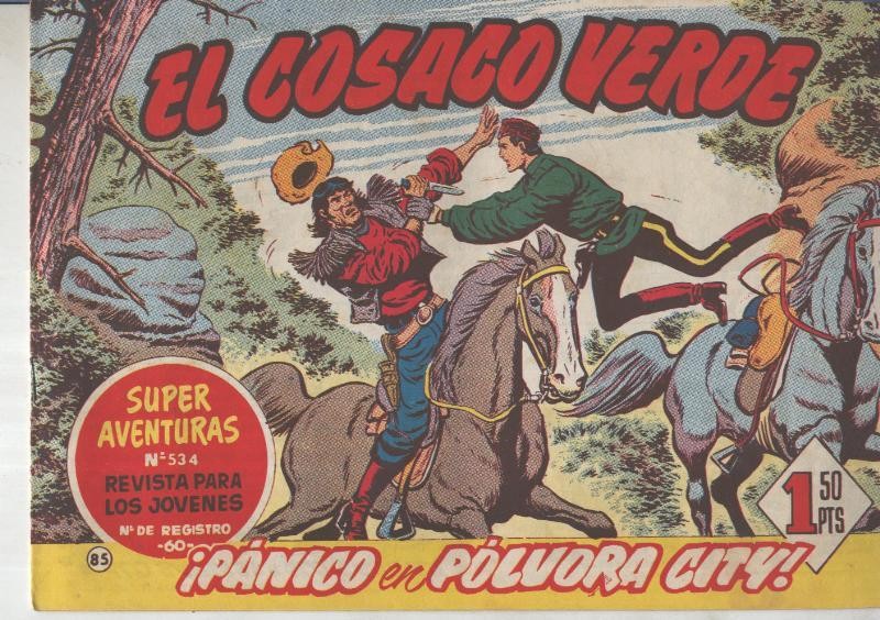 El Cosaco Verde original numero 085: Panico en Polvora city