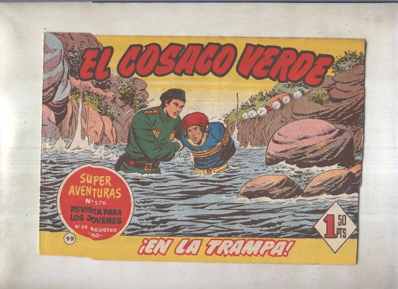 El Cosaco Verde original numero 099: En la trampa (numerado 1 en trasera)