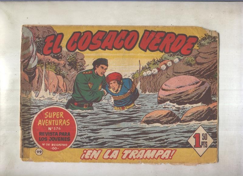 El Cosaco Verde original numero 099: En la trampa (numerado 2 en trasera)
