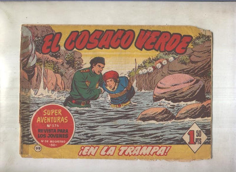El Cosaco Verde original numero 099: En la trampa (numerado 2 en trasera)
