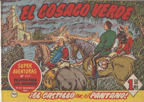 El Cosaco Verde original numero 104: El castillo en el pantano