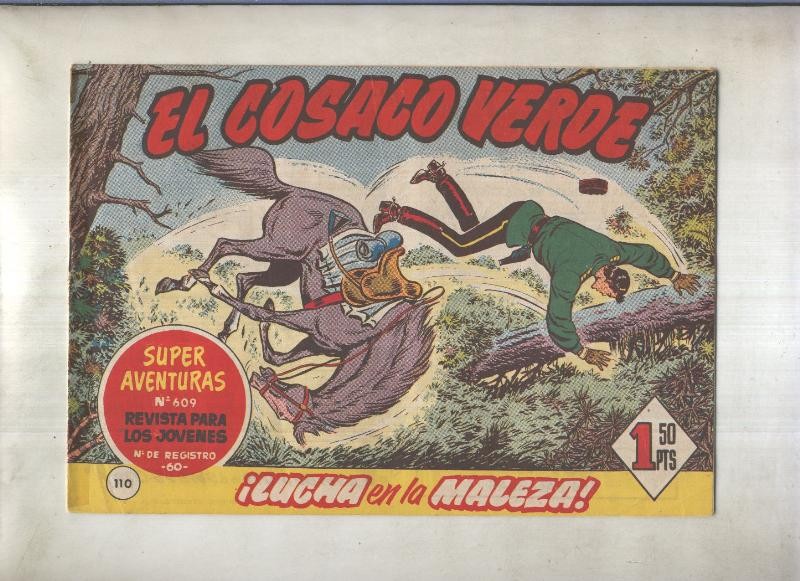 El Cosaco Verde original numero 110: Lucha en la maleza (numerado 2 en trasera)