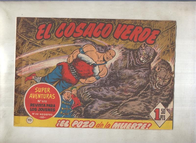 El Cosaco Verde original numero 113: El pozo de la muerte (numerado 2 en trasera)