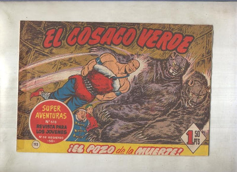 El Cosaco Verde original numero 113: El pozo de la muerte (numerado 2 en trasera)