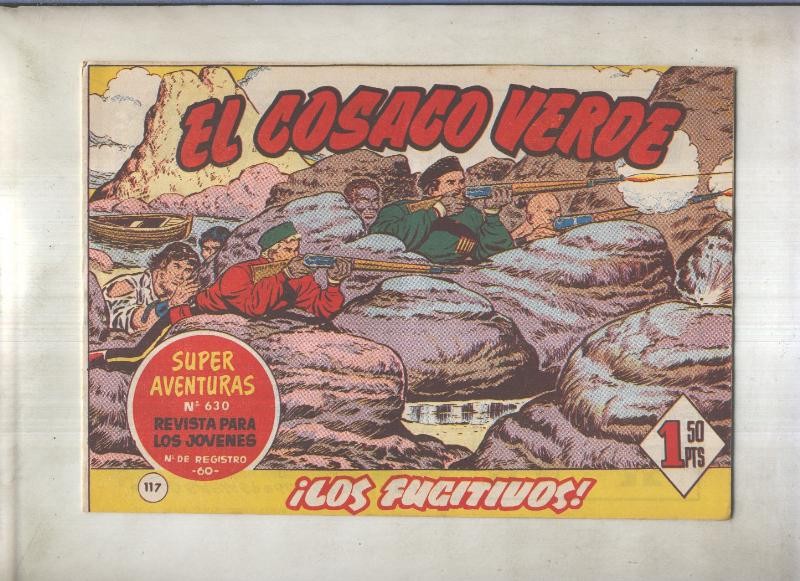 El Cosaco Verde original numero 117: Los fugitivos (numerada 1 en trasera)