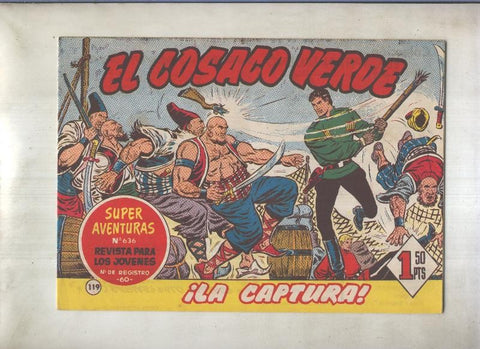 El Cosaco Verde original numero 119: La captura (numerada 1 en trasera)