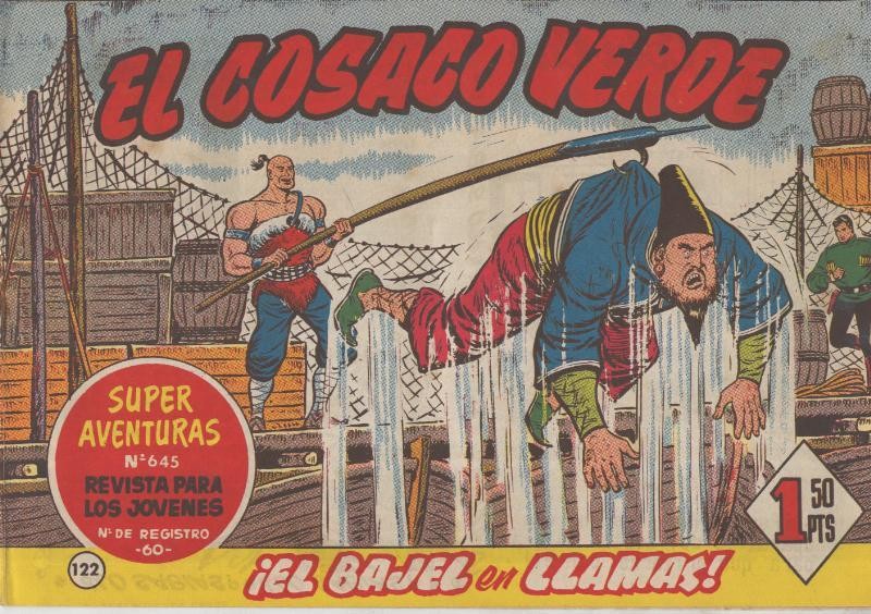 El Cosaco Verde original numero 122: El bajel en llamas