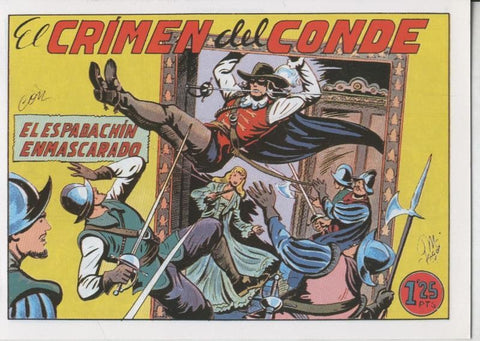 El Espadachin Enmascarado facsimil numero 003: El crimen del conde
