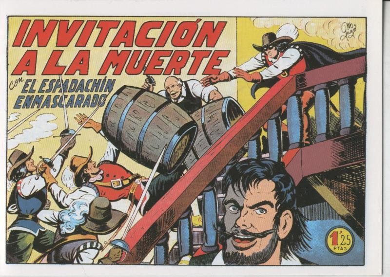 El Espadachin Enmascarado facsimil numero 007: Invitacion a la muerte