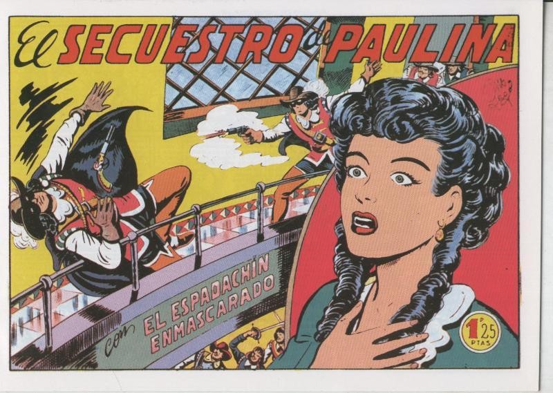 El Espadachin Enmascarado facsimil numero 008: El secuestro de Paulina