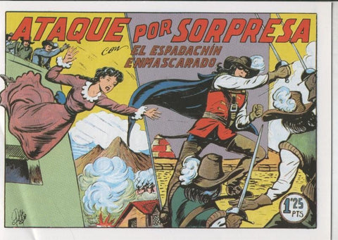 El Espadachin Enmascarado facsimil numero 010: Ataque por sorpresa