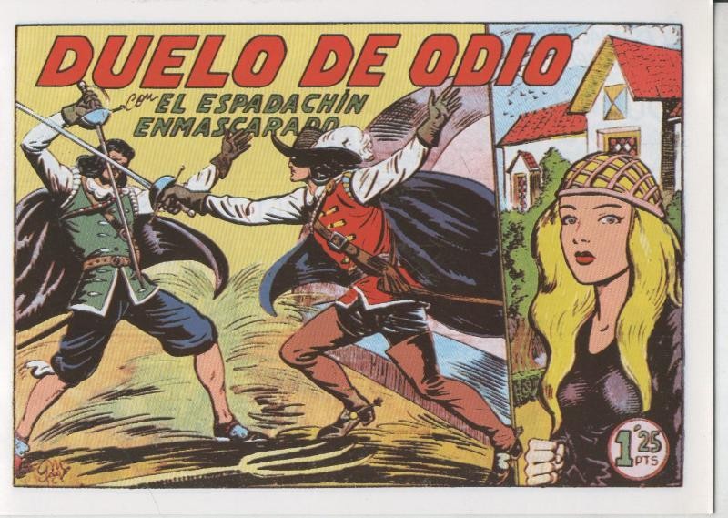 El Espadachin Enmascarado facsimil numero 016: Duelo de odio