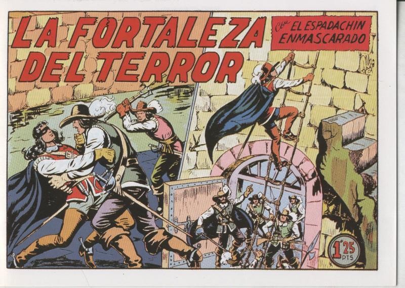 El Espadachin Enmascarado facsimil numero 021: La fortaleza del terror