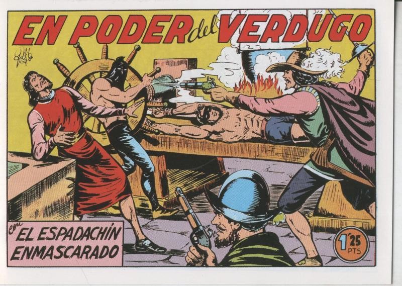 El Espadachin Enmascarado facsimil numero 022: En poder del verdugo