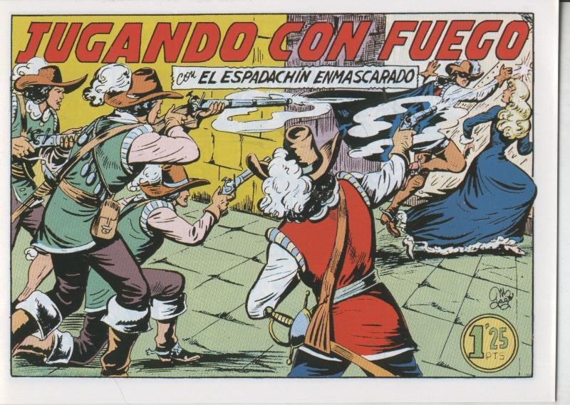 El Espadachin Enmascarado facsimil numero 023: Jugando con fuego