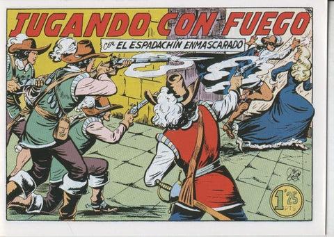 El Espadachin Enmascarado facsimil numero 023: Jugando con fuego