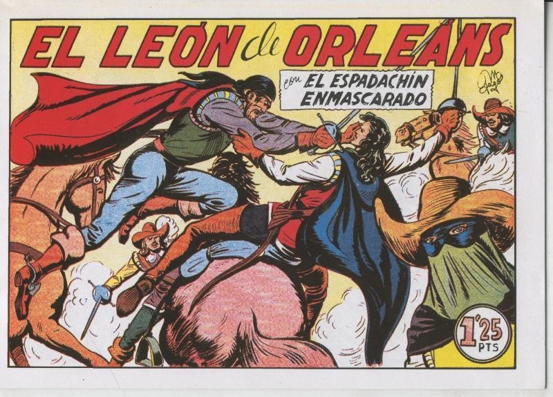 El Espadachin Enmascarado facsimil numero 025: El leon de Orleans