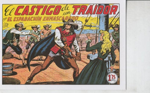 El Espadachin Enmascarado facsimil numero 027: El castigo de un traidor