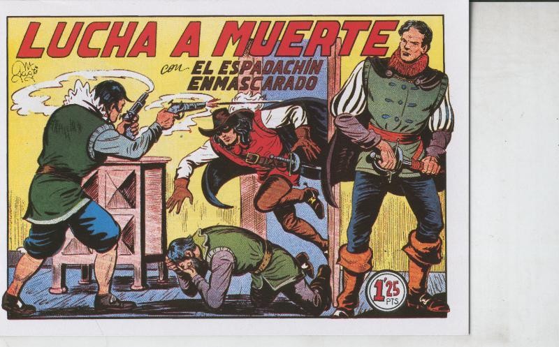 El Espadachin Enmascarado facsimil numero 028: Lucha a muerte