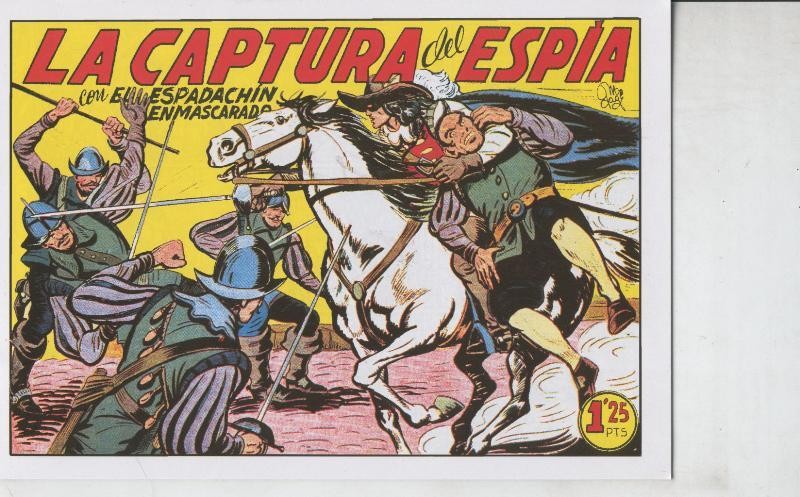 El Espadachin Enmascarado facsimil numero 031: La captura del espia