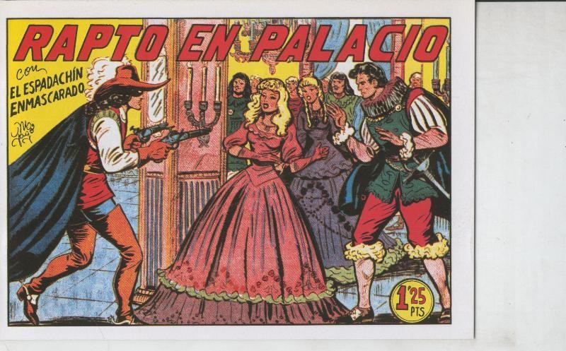 El Espadachin Enmascarado facsimil numero 033: Rapto en Palacio