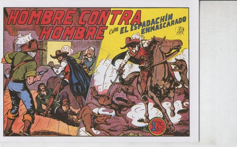 El Espadachin Enmascarado facsimil numero 035: Hombre contra hombre
