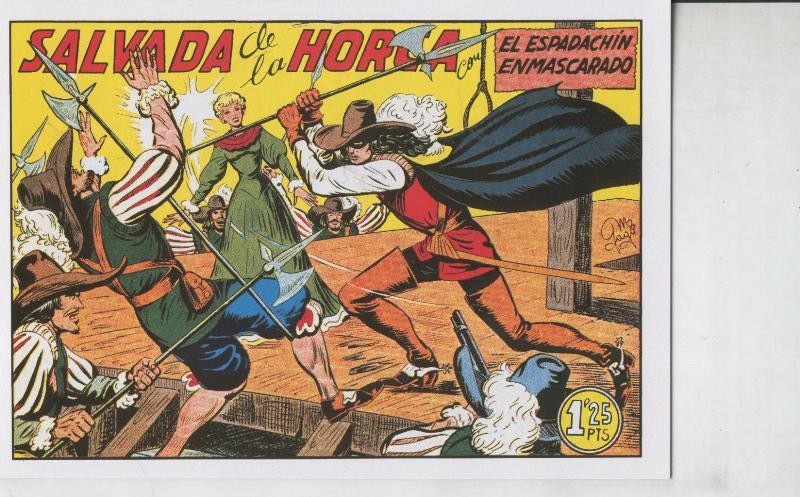 El Espadachin Enmascarado facsimil numero 044: Salvada de la horca
