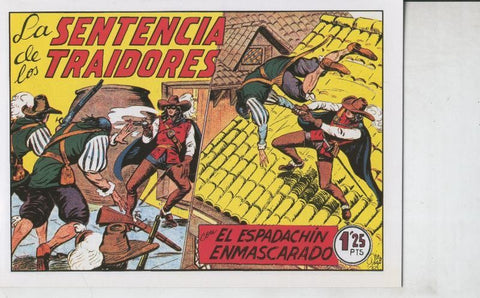 El Espadachin Enmascarado facsimil numero 045: La sentencia de los traidores