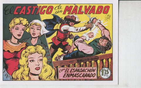 El Espadachin Enmascarado facsimil numero 046: El castigo de un malvado