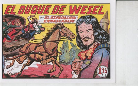 El Espadachin Enmascarado facsimil numero 047: El duque de Wesel