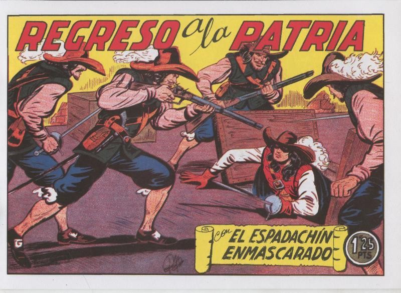 El Espadachin Enmascarado facsimil numero 052: Regreso a la patria