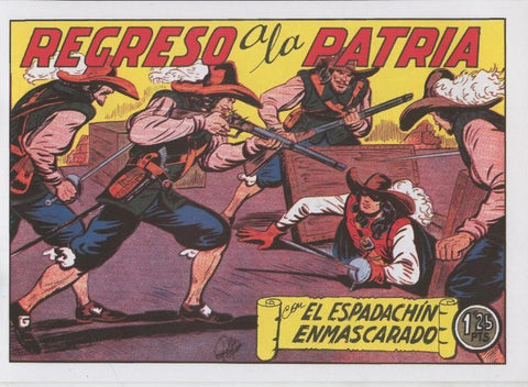 El Espadachin Enmascarado facsimil numero 052: Regreso a la patria
