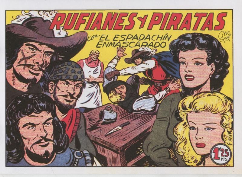El Espadachin Enmascarado facsimil numero 053: Rufianes y piratas