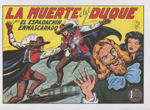 El Espadachin Enmascarado facsimil numero 056: La muerte del duque