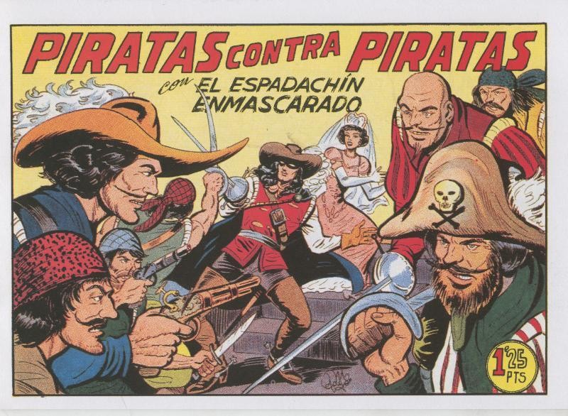 El Espadachin Enmascarado facsimil numero 067: Piratas contra piratas