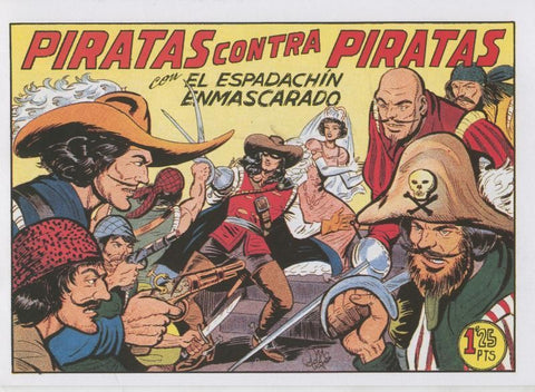 El Espadachin Enmascarado facsimil numero 067: Piratas contra piratas