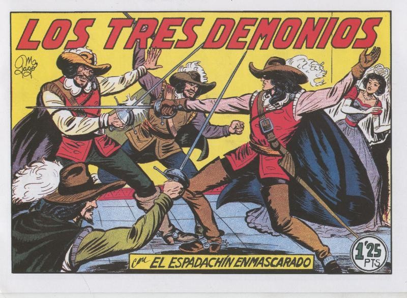 El Espadachin Enmascarado facsimil numero 070: Los tres demonios