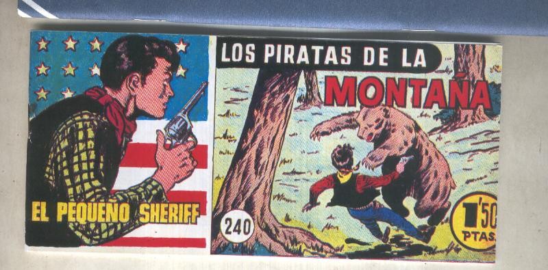 El Pequeño Sheriff facsimil numero 240: Los piratas de la montaña