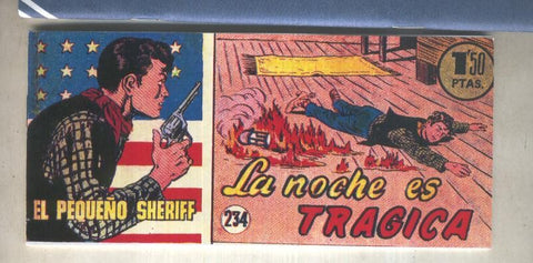 El Pequeño Sheriff facsimil numero 234: La noche es tragica