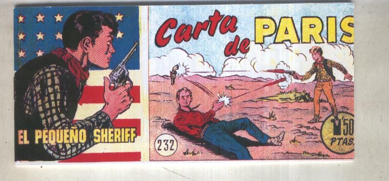 El Pequeño Sheriff facsimil numero 232: Carta de Paris